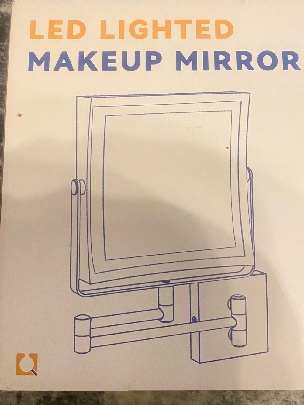 LED Lighted Makeup Mirror - White